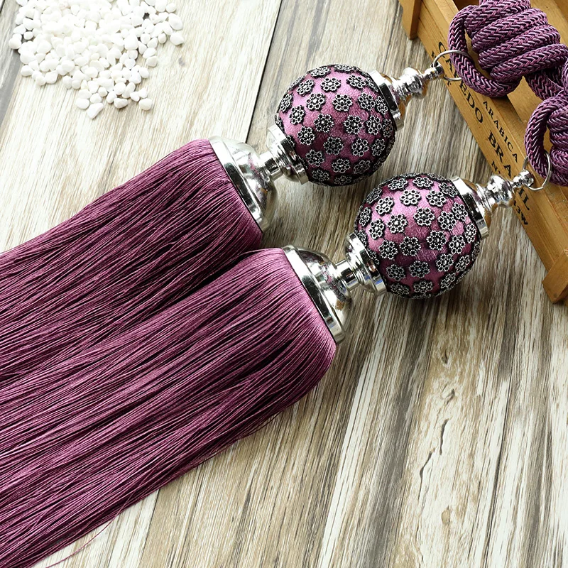 European Modern Curtains Hanging Balls Belt Curtain Tieback Tassel Bandages Brushes Accessories | Дом и сад