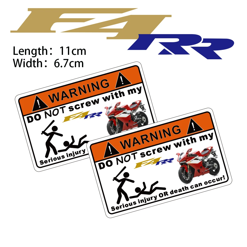 

KODASKIN 2 Pieces Do Not Screw Warning Sticker Decal for MV AGUSTA F4RR
