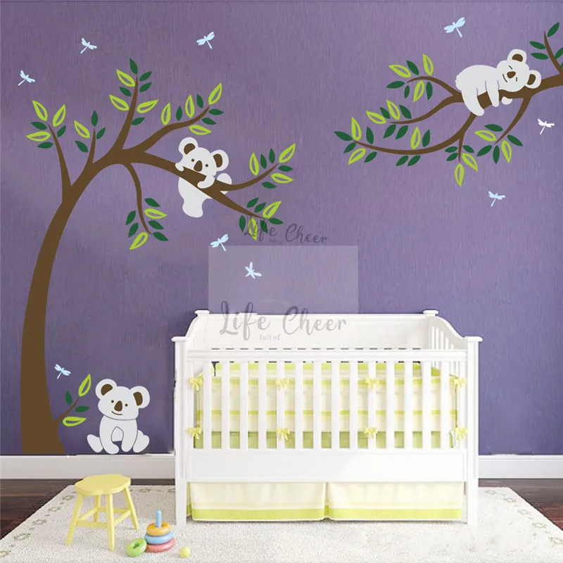 Сладкие тройные коалы детские украшения для детской комнаты высокие деревья