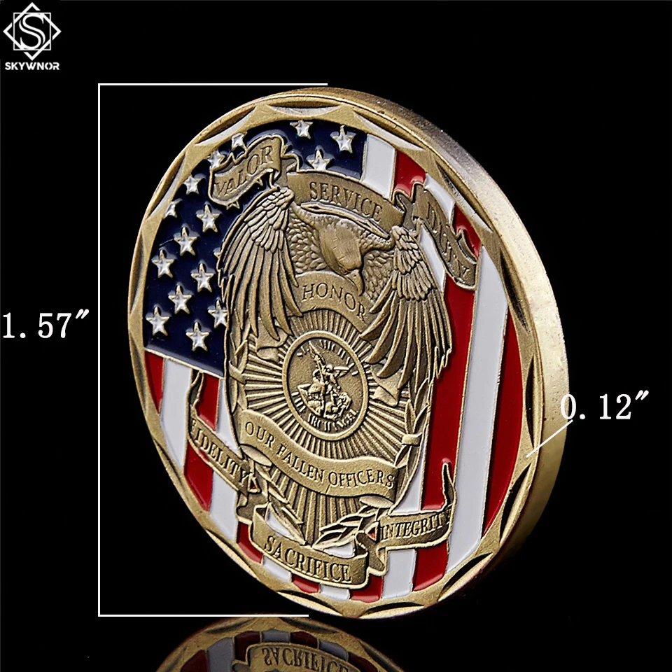 5 шт./лот США Archangel St Michael Our pould Officer Patron Saint Challenge Copper Coin|Безвалютные монеты| |