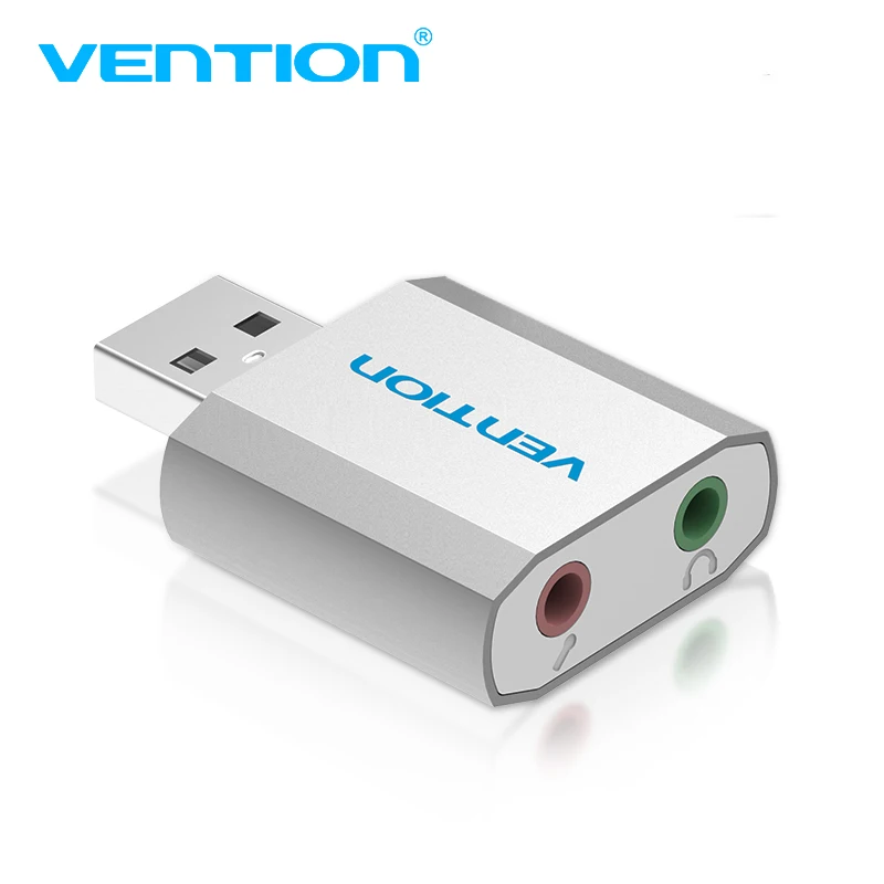 Vention External Sound Card USB To 3.5mm Jack Aux headset Adapter Stereo Audio sound card For Speaker PC Mic Laptop Computer PS4 images - 6