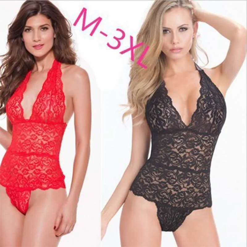 Large size sexy pajamas piece lace temptation lingerie Nightgowns | Женская одежда