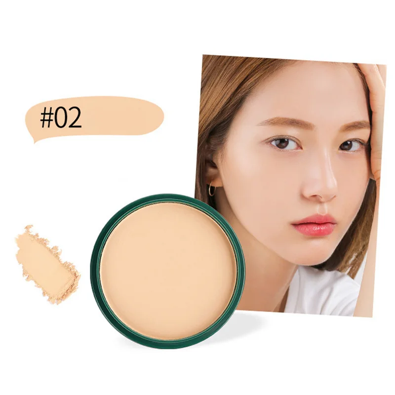 1 шт. морской водоросли прессованный порошок для лица консилер контроль жирности