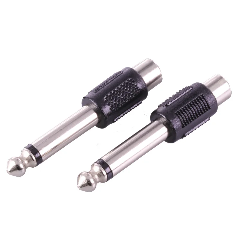 100pcs 6.35mm 1/4&quot Male Mono Plug to RCA Female Jack Audio Adapter Connector Converter | Обустройство дома