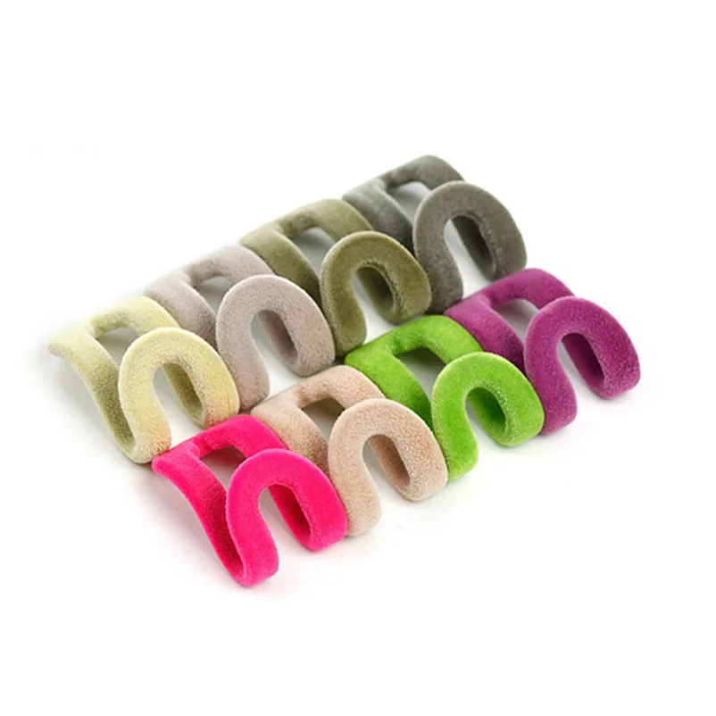 10 шт./лот ткань вешалка крючок мини Флокирование для одежды легко крюк Шкаф