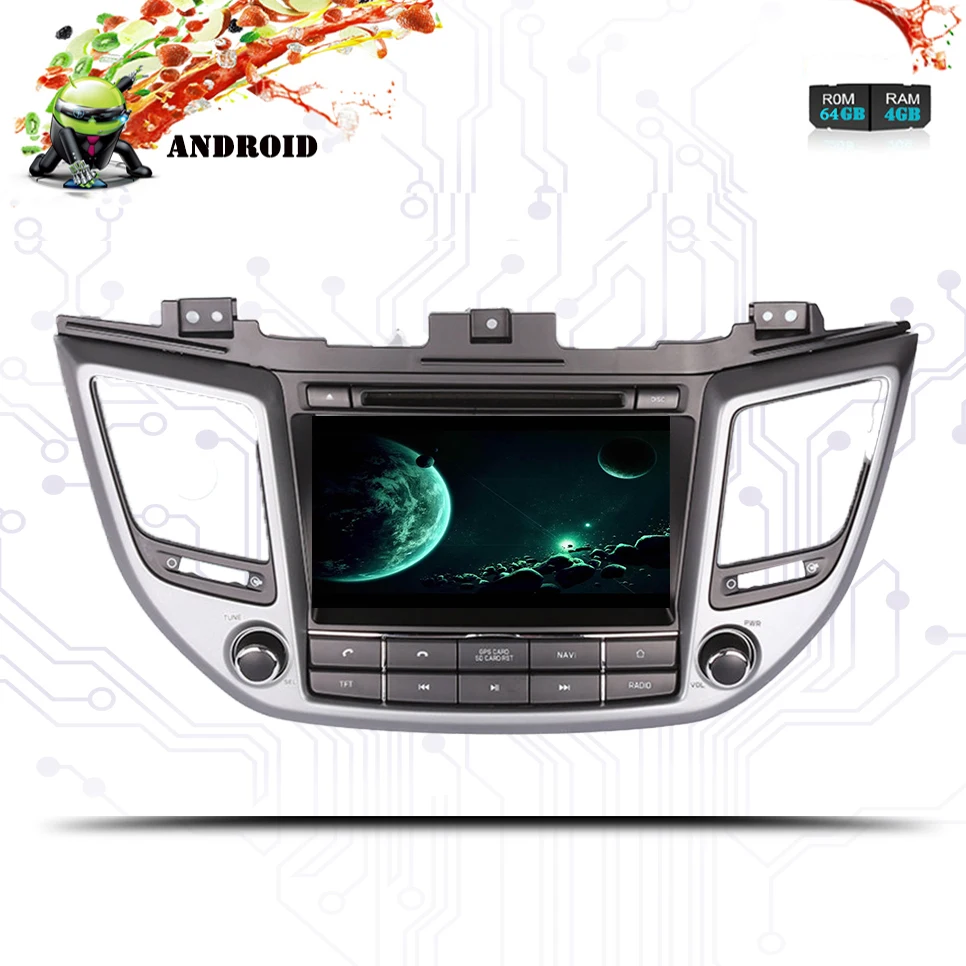 Восьмиядерный 4 Гб ОЗУ 64 ГБ Android 9 0 автомобильный DVD GPS Navi мультимедийный плеер