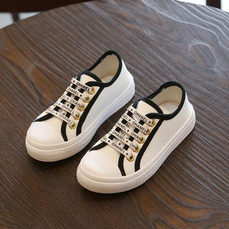CMSOLO Children Sneakers Autumn New Arrival Casual Walking School Shoes Girls Boys Fashion Black White Flat Infants Kid | Детская одежда