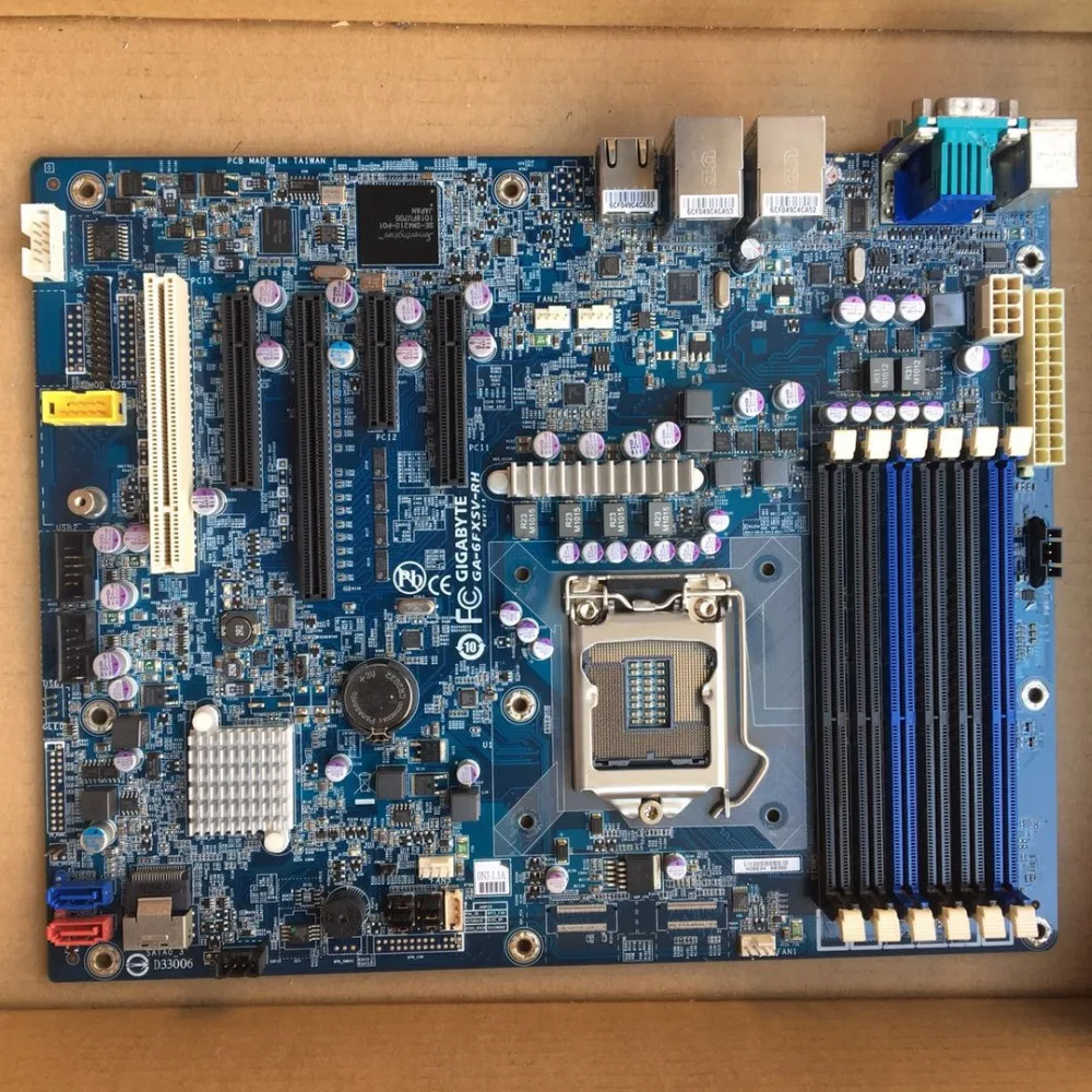 Для Gigabyte GA-6FXSV-RH оригинальная б/у настольная материнская плата 6FXSV-RH Socket LGA 1156 DDR3 ATX