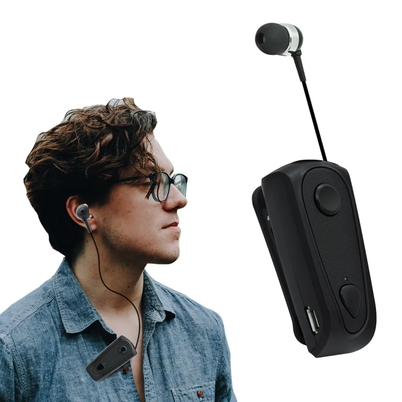 wireless blutooth earphone with clip mic phone flexible cable V4.0 in ear monitor for all the smartphones sport phones |