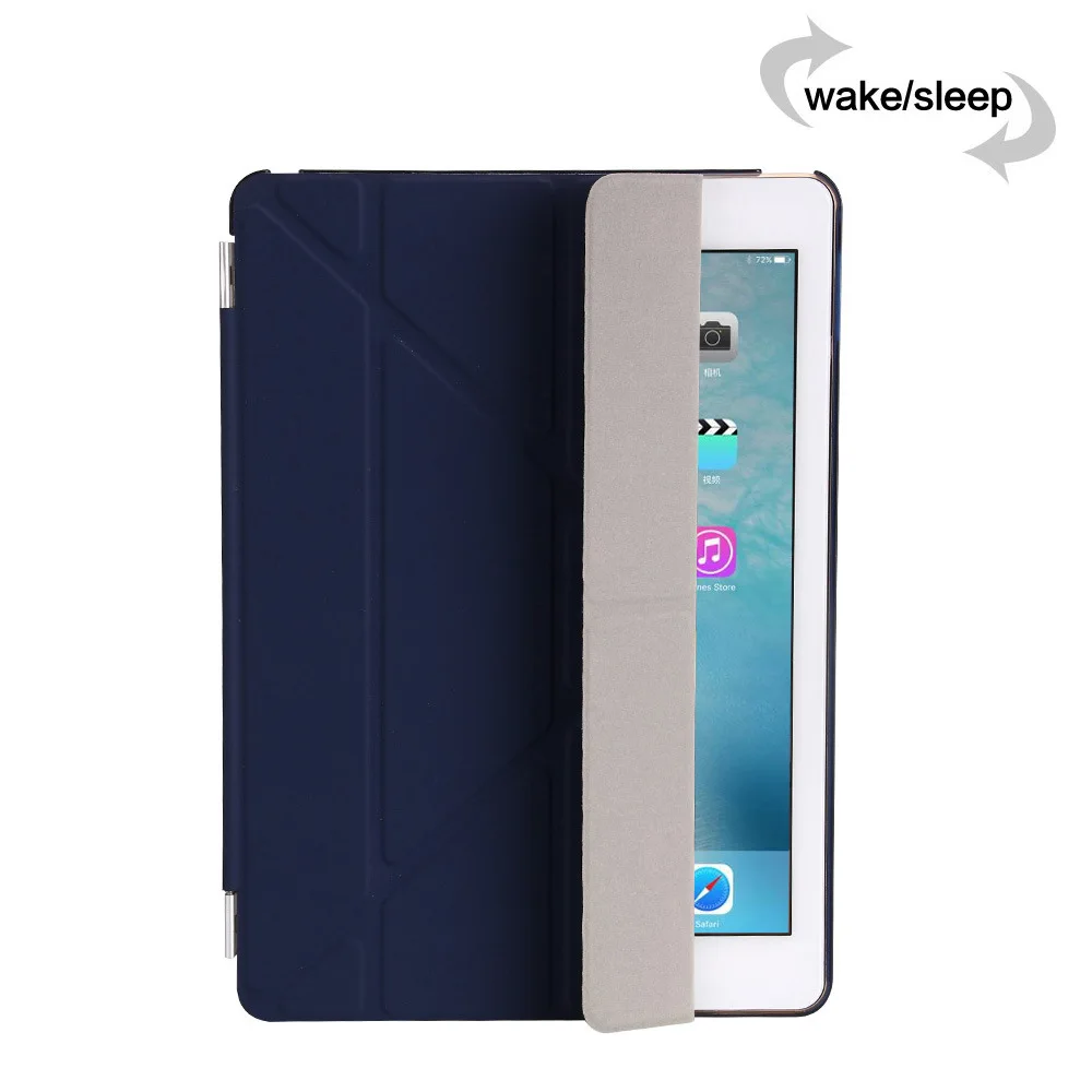 For iPad Pro 9.7inch Smart Cover Case w/ Translucent Frosted Hard Back &amp Magnetic Multi Folding Support Auto Sleep / Wake | Компьютеры