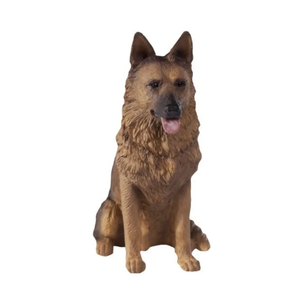 Мини искусственная черная немецкая овчарка Смола собака Декор для дома ремесло