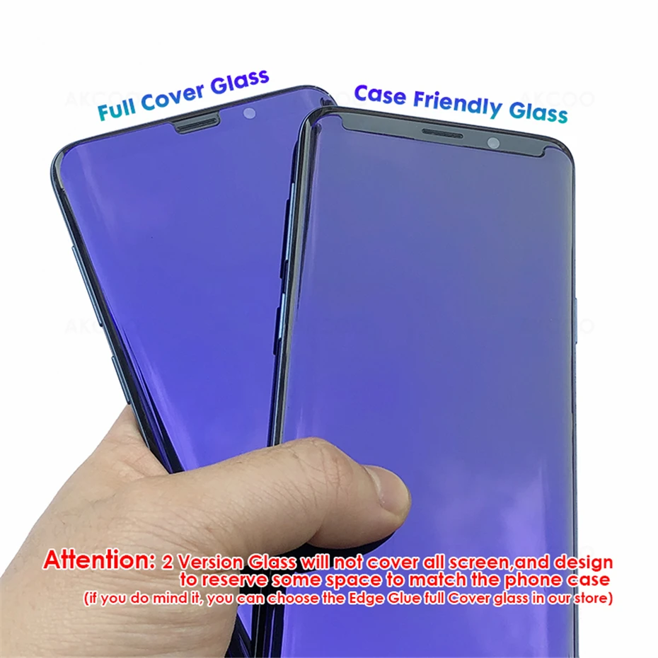 Akcoo S10 Plus, Защитное стекло для экрана с защитой глаз, защита от синего излучения, УФ-защита для экрана для samsung S8 9 note 8 9, пленка для экрана
