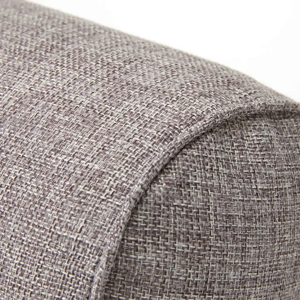 Съемный сплошной цвет круглый шейный Подушка кровать рулон голова нога задняя