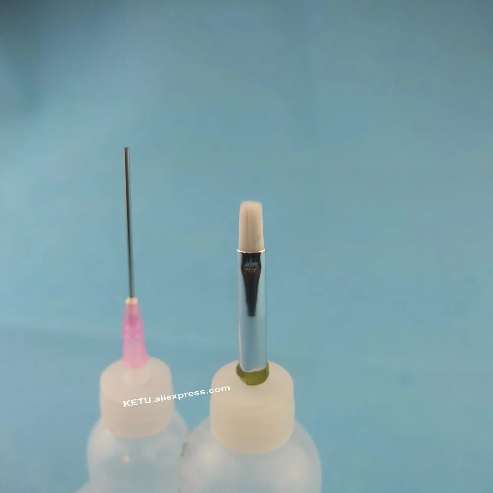 2 шт. набор дозатора для клеевой краски и т. Д. Наконечник иглы наконечник щетки |