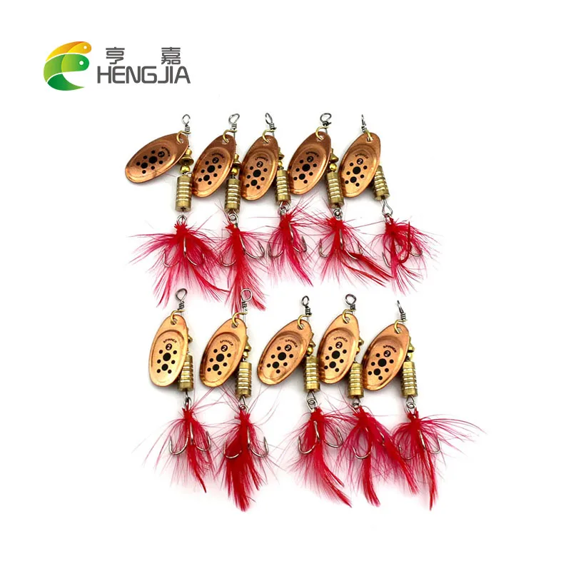 100pcs 6.5cm 5.3g hard metal trolling spinnerbait bass wobbler catfish pike carp trout perch fishing baits pesca fishing tackles