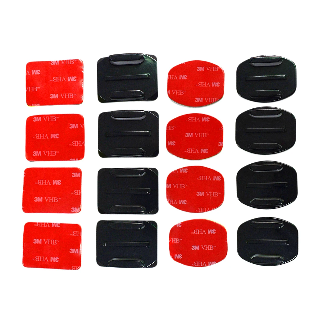 8 пар плоских клейких наклеек изогнутое крепление липкий клей твердая Накладка