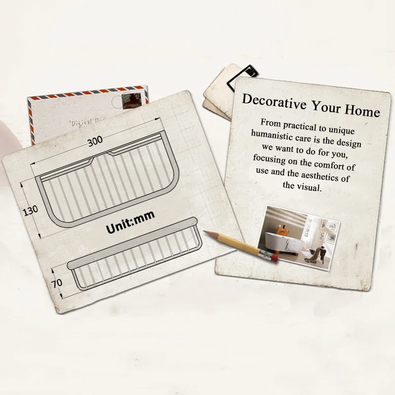 

Gold Bathroom Shelf Black Antique Bronze Bathroom Basket Holder Chrome Wall Mounted Square Storage Shower Shampoo Bath Holders