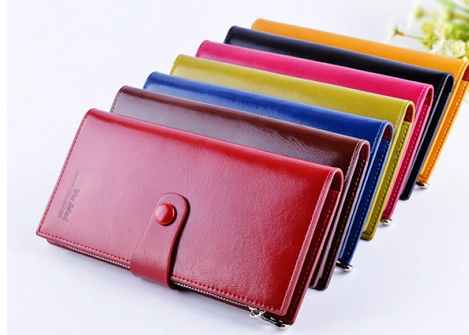 Women Wallet Leather Bag Female Purse Long Multifunction Wallet Phone Holder Wemen Cards Coins Purse Female Clutch Money Pocket