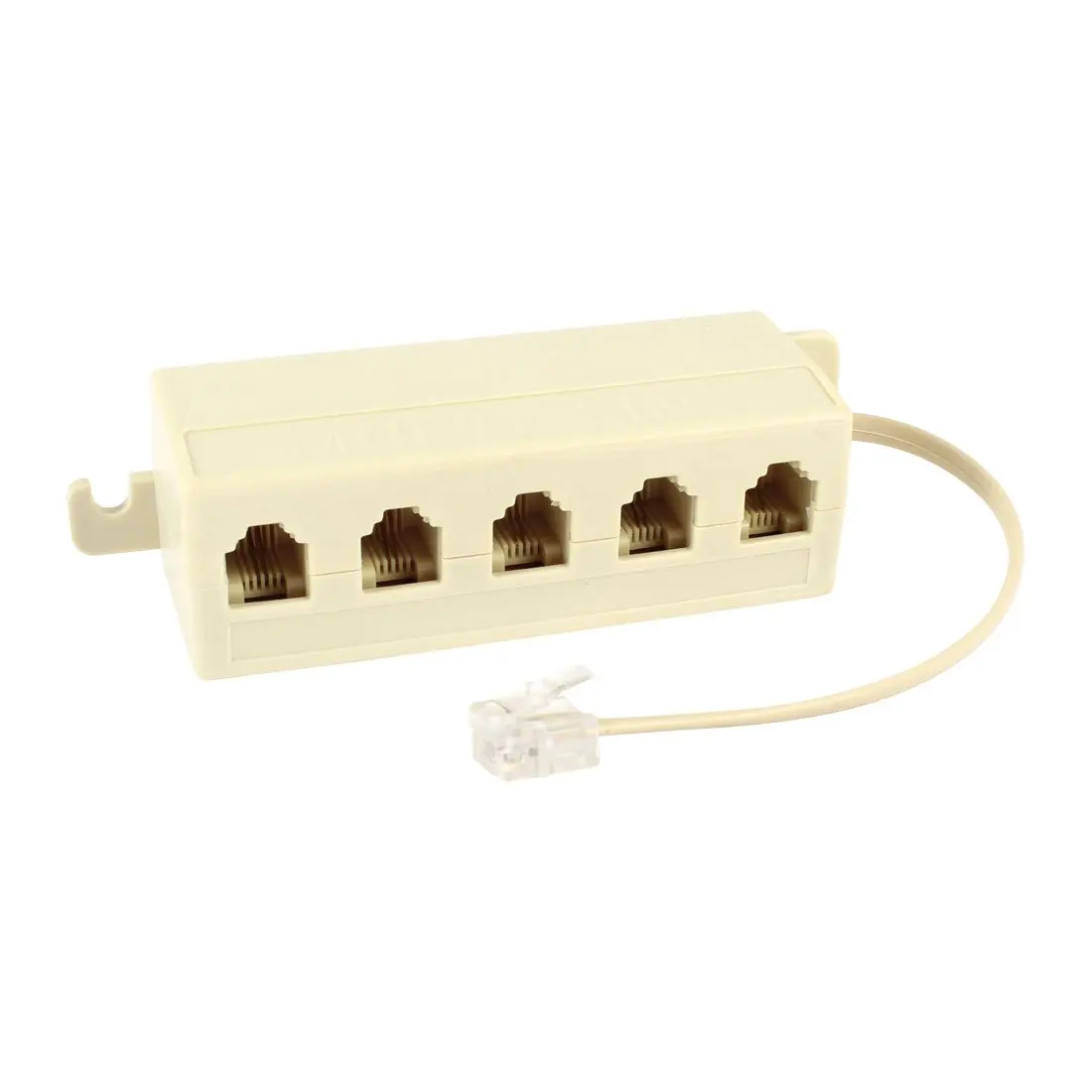 PLA-Beige RJ11 6P4C штекер на 5 портов 6P2C гнездовая розетка телефонная линия сплиттер