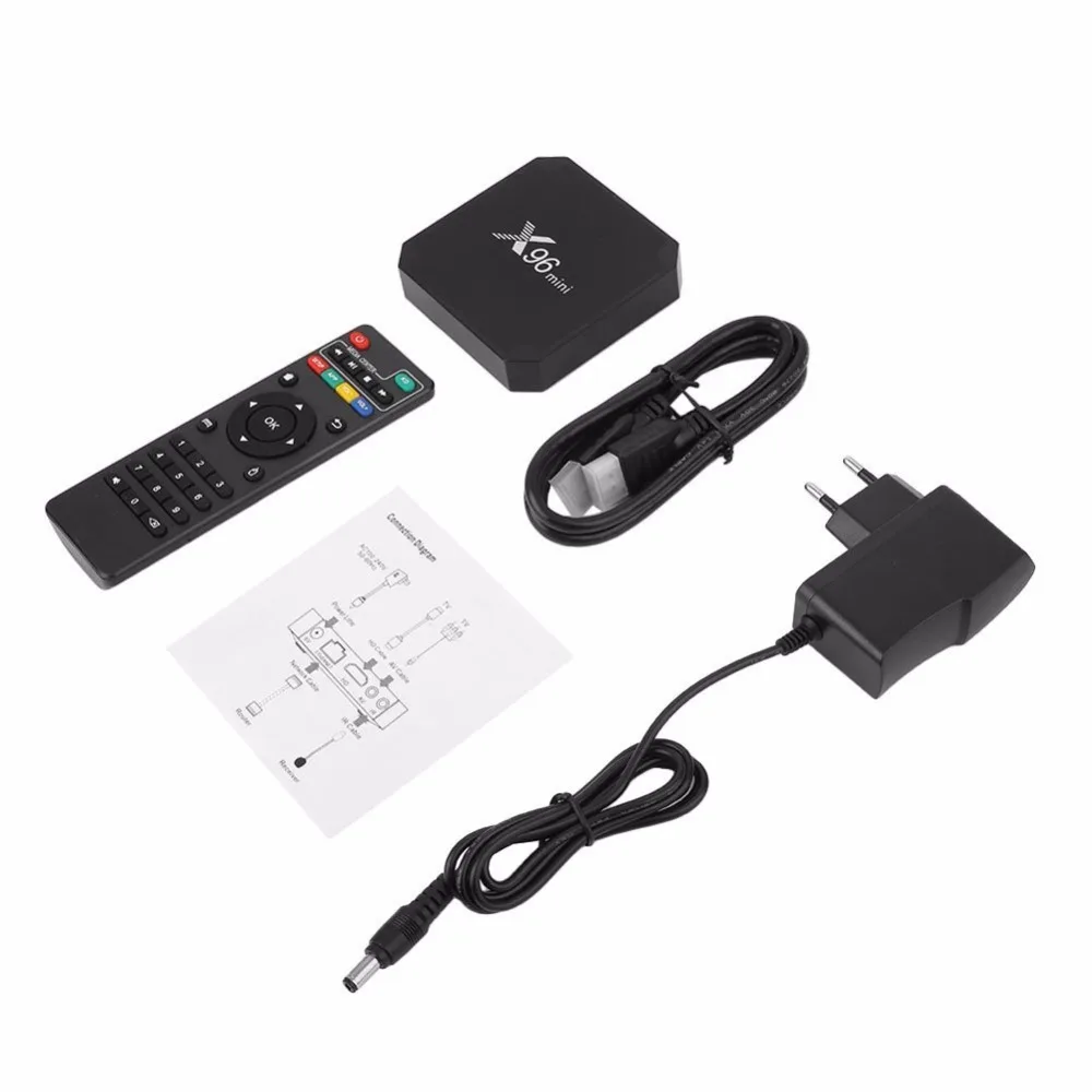 ТВ приставка X96 mini Smart TV Box Android 7.1.2 Amlogic S905W Quad Core 2 4 ГГц WiFi 1G8G/2G16G 4K HD X96mini