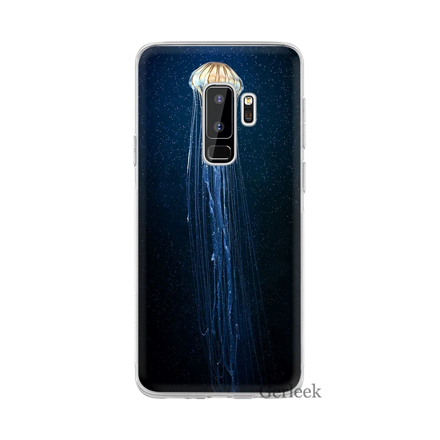 Чехол для телефона Desxz Jellyfish Seahorse Turtle Samsung Galaxy A3 A5 A6 A8 A7 A9 Plus 2018 Защита Крышки |