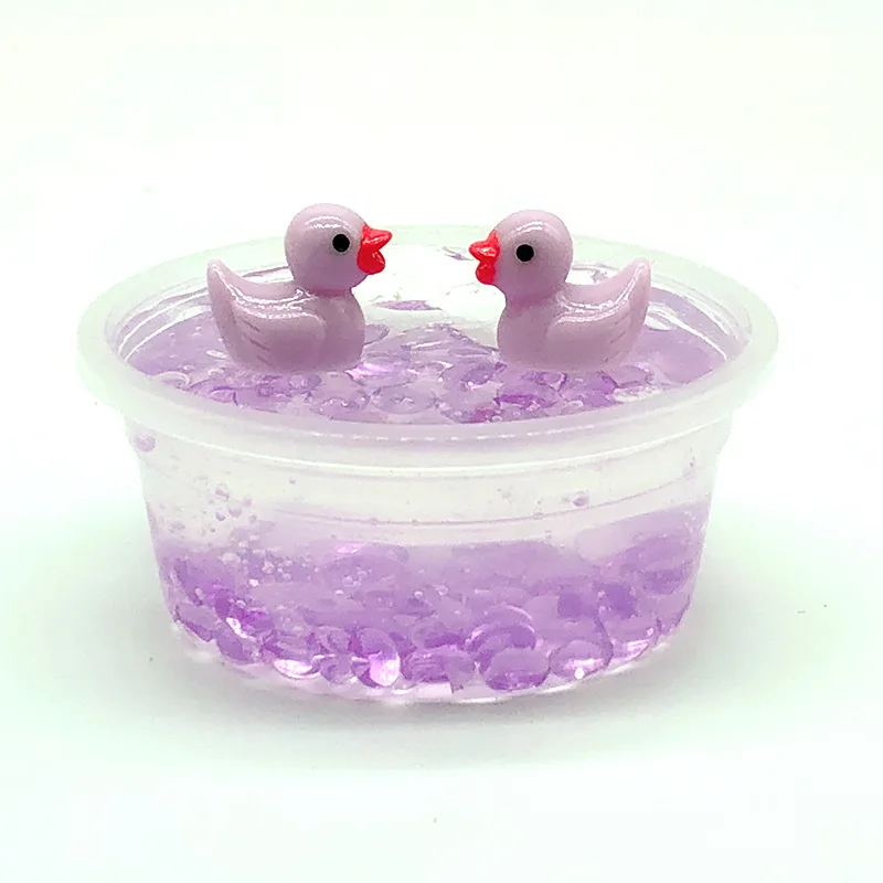 2019 60ml Clear Box Mud Duck Mixing Cloud Slime Putty Scented Stress Kids Clay Toy Glue for Supplies Charms | Игрушки и хобби