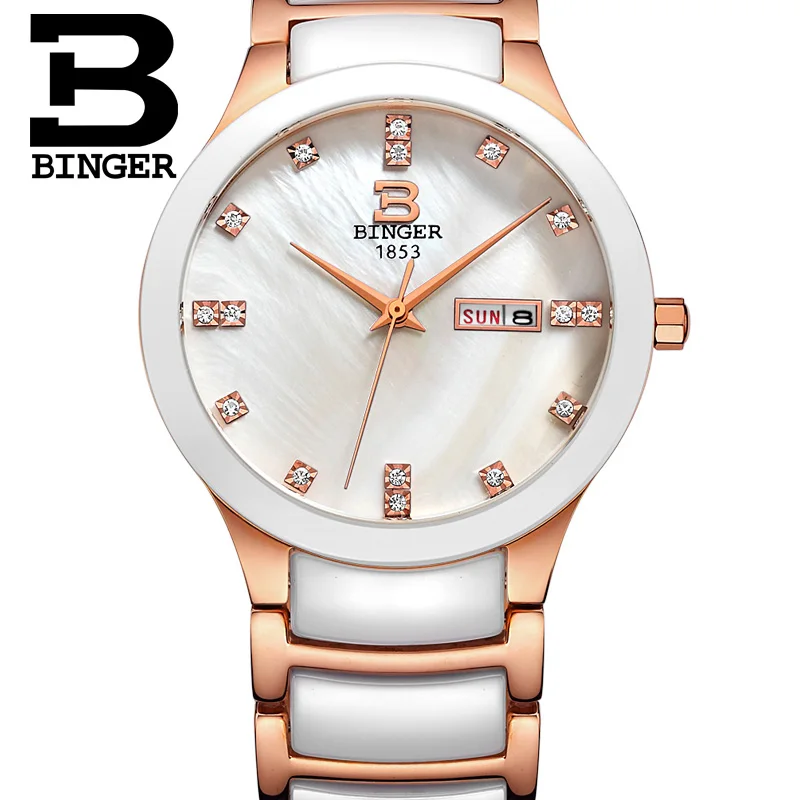 Men watch 04 BINGER женские часы женские топ известный бренд Роскошные повседневные Кварцевые часы Женские часы женские наручные часы relogio feminino - Цвет: Men watch 04
