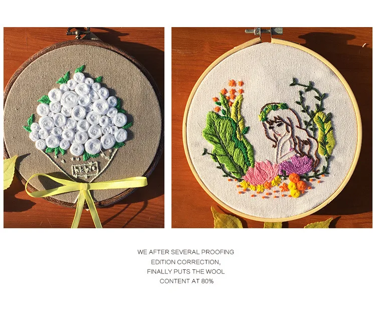 Diy Embroidery Material Package Beginners Manual Basic Fabrics Kit 3D Embroidery Ribbon Embroidery bead embroidery applique