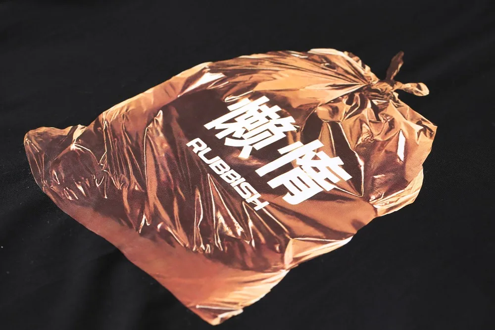 ELF SACK/черные хлопковые женские футболки с круглым вырезом и принтом, модные корейские женские топы оверсайз, летняя Уличная Повседневная женская футболка