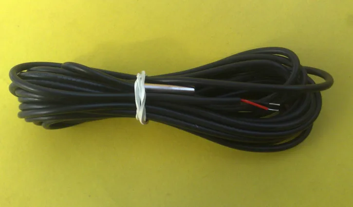 Free ship 5pcs/lot NTC temperature senso 5K 1% 3470 3.5mm 24# sheathed cable 5m sensor | Электронные компоненты и