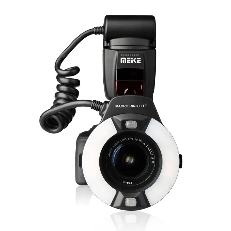Майке MK 14EXT макро ttl Кольцевая вспышка для Canon E с светодиодный фокуса 5D4 5D3 1DX2 700D 650D