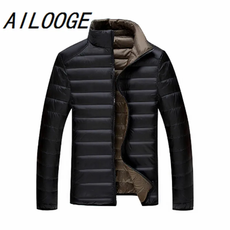 5XL 6XL 7XL 90% белый пуховик на утином пуху зимняя теплая куртка пальто мужские тонкие