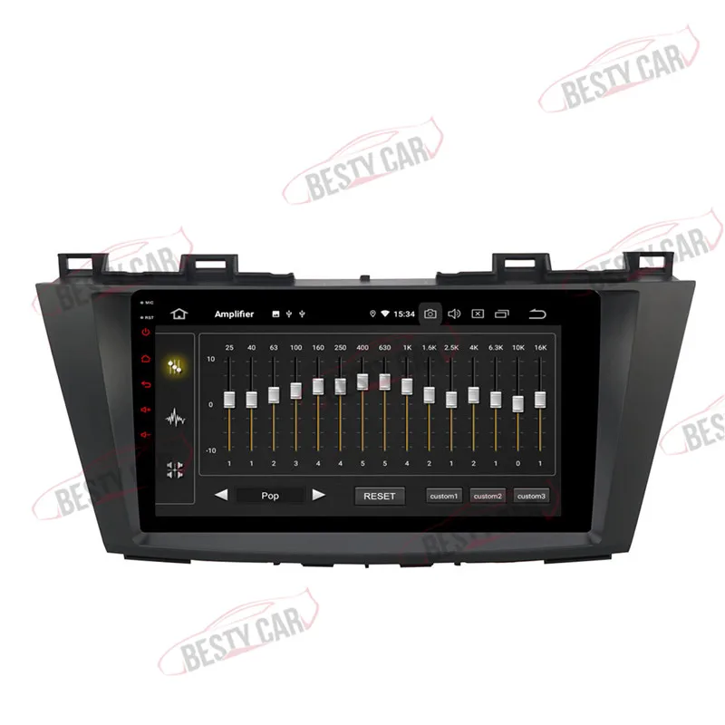 Автомагнитола 9-дюймовая Android 9.0 для Mazda 3 2010 2011 2012 2013 с GPS-навигацией, радио и аудио, головным устройством DSP 2.5D+IPS BT.