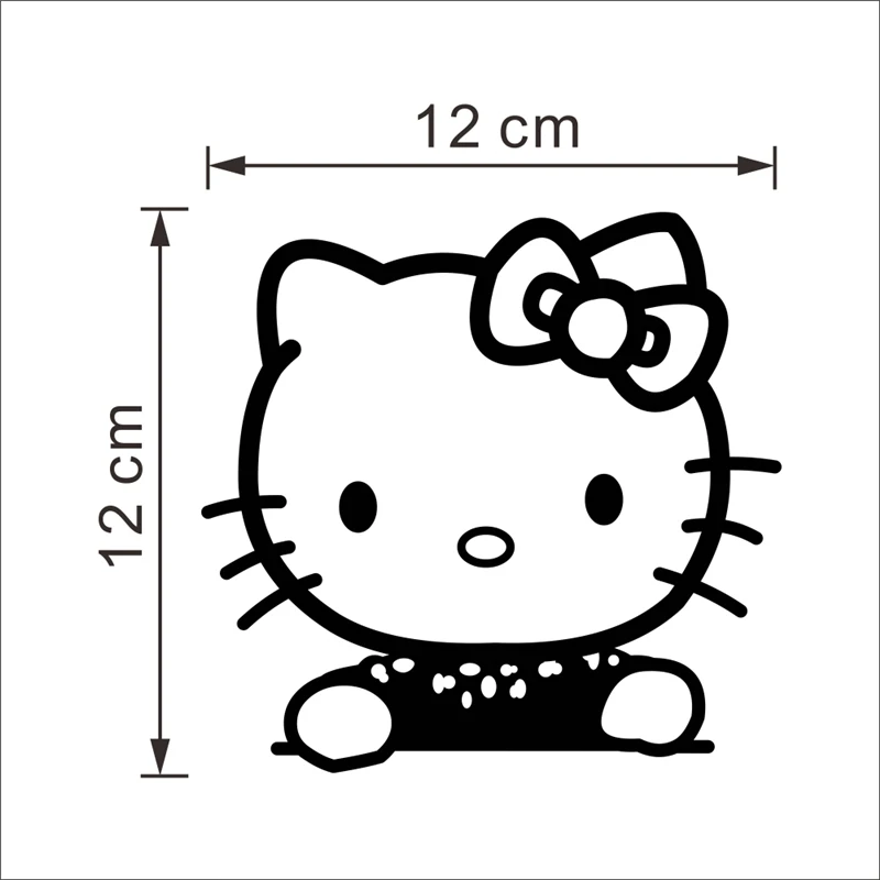 Креативные наклейки на компьютер hello kity cat домашний декор Мультяшные животные