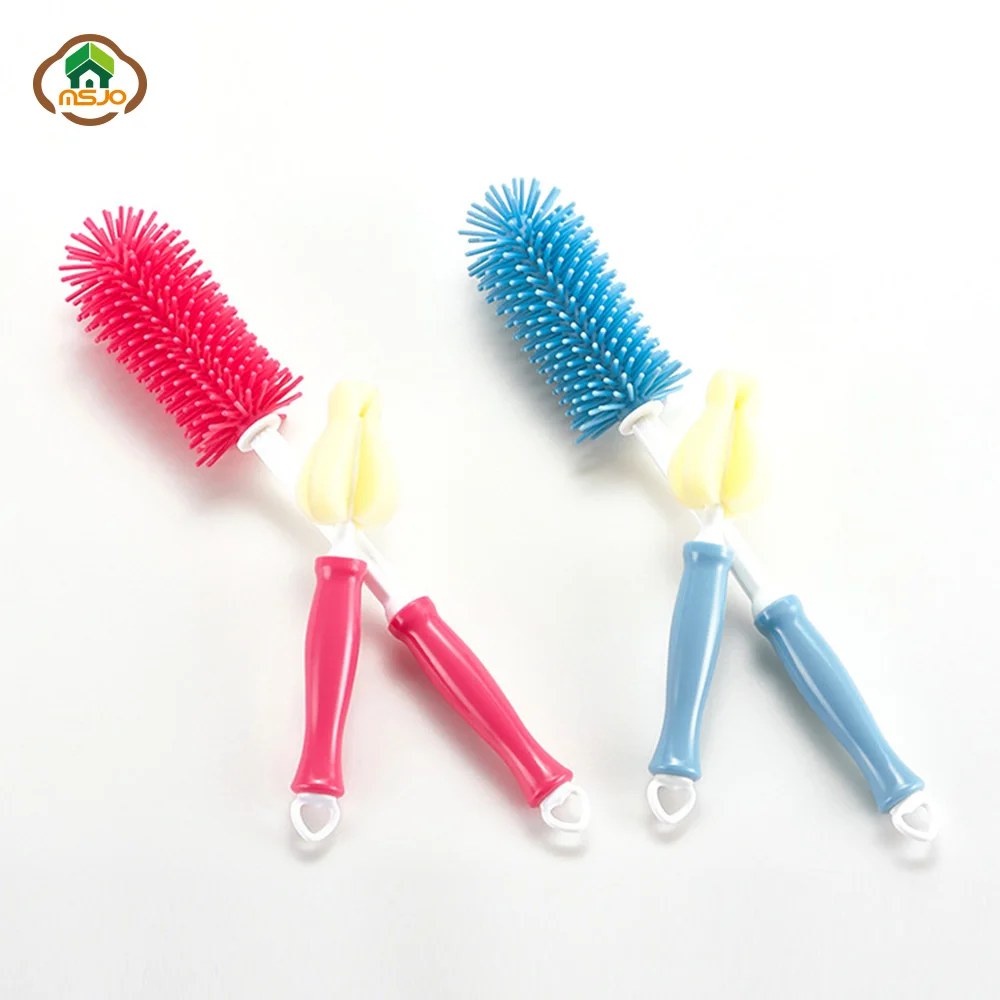 MSJO силиконовая чистящая щетка губка для сосков детская бутылочка кормления