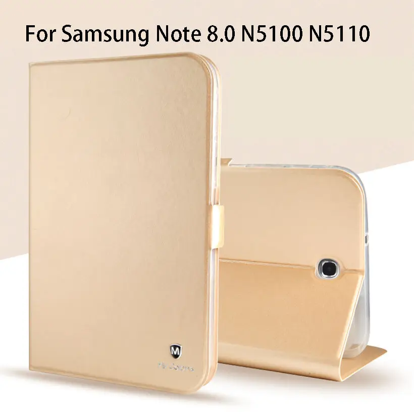 Роскошный силиконовый кожаный чехол для samsung Galaxy Note 8,0, N5100, N5110, 8,0 дюймов, чехол, Funda, для планшета, откидная подставка, оболочка, Капа
