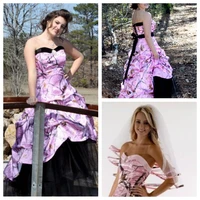 pink camo sweetheart a line wedding dresses lace up back camouflage black tulle bridal gowns 2021 plus size country robe