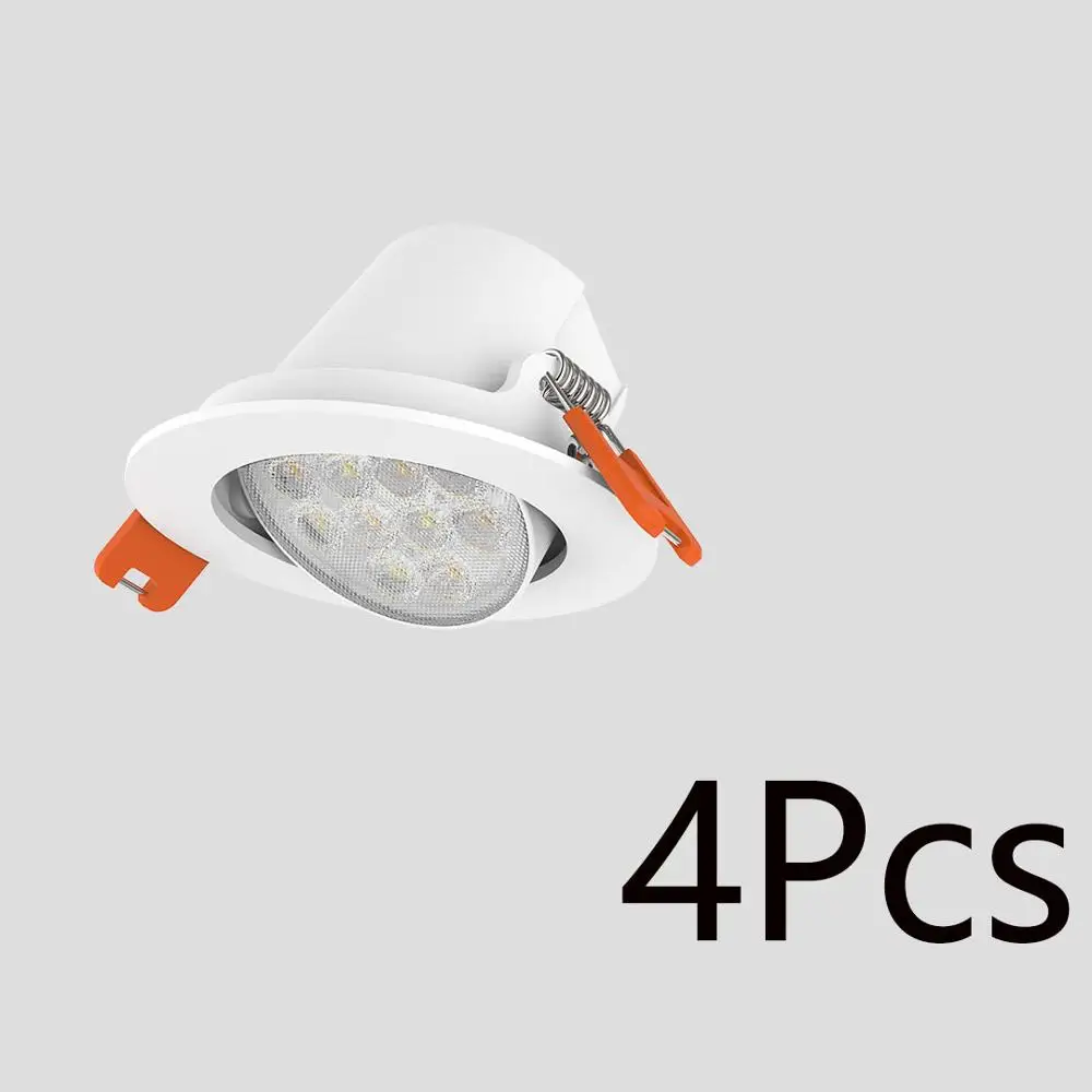 4pcs Новейший Xiao mi jia Yeelight прожектор Bluetooth сетчатая версия умный прожектор работает с yeelight шлюзом с mi home app - Цвет: 4pcs