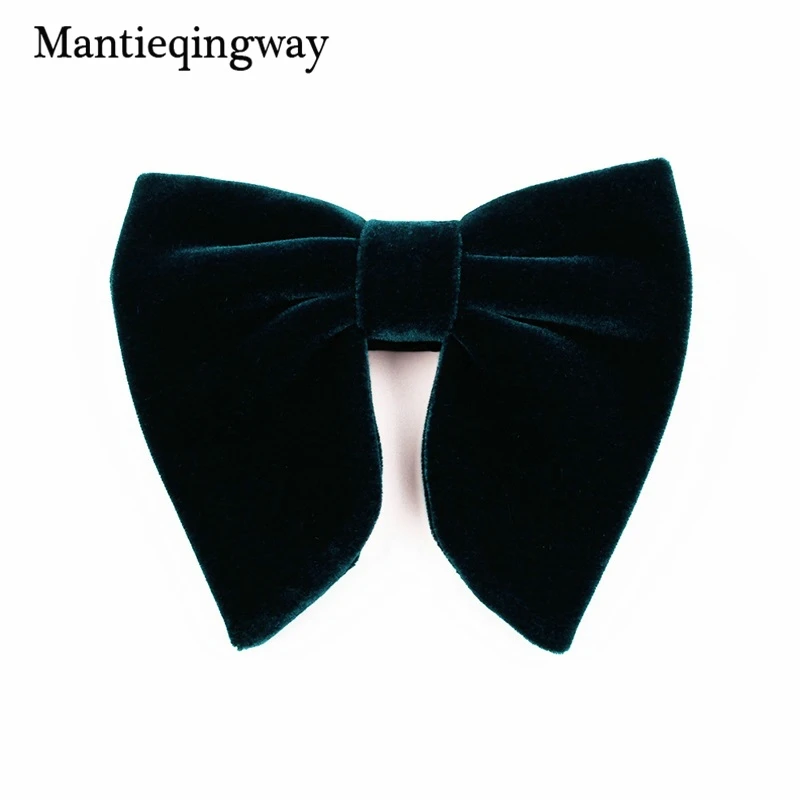 Mantieqingway новый модный вельветовый галстук с большим бантом для женщин мужской