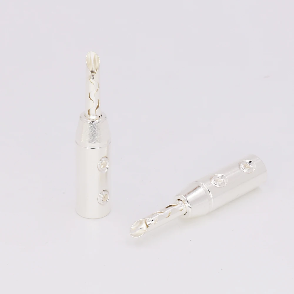 12 шт./комплект посеребренные вилки адаптеры|plug adapter|adapter plugsilver banana plugs |