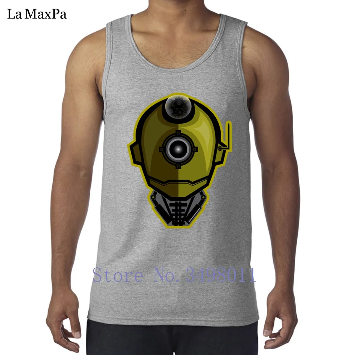 Personality Family Steam Punk Bot Tank tops men singlets Casual Vest Sleeveless family Fitted O-Neck Graphic | Мужская одежда