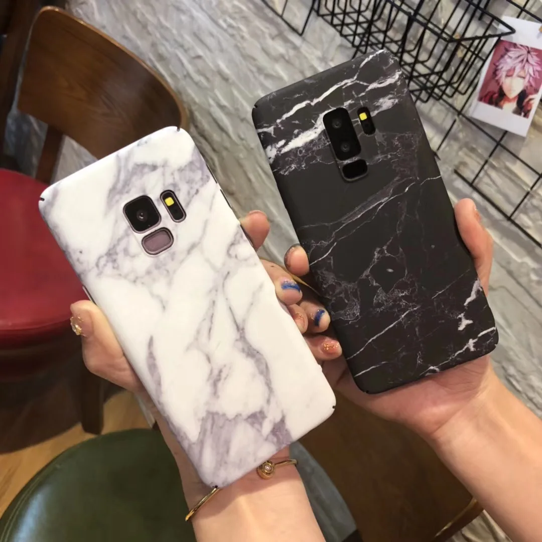 Сэм S9 случае камень мрамор твердый переплет полный край Гранит для Samsung Galaxy плюс