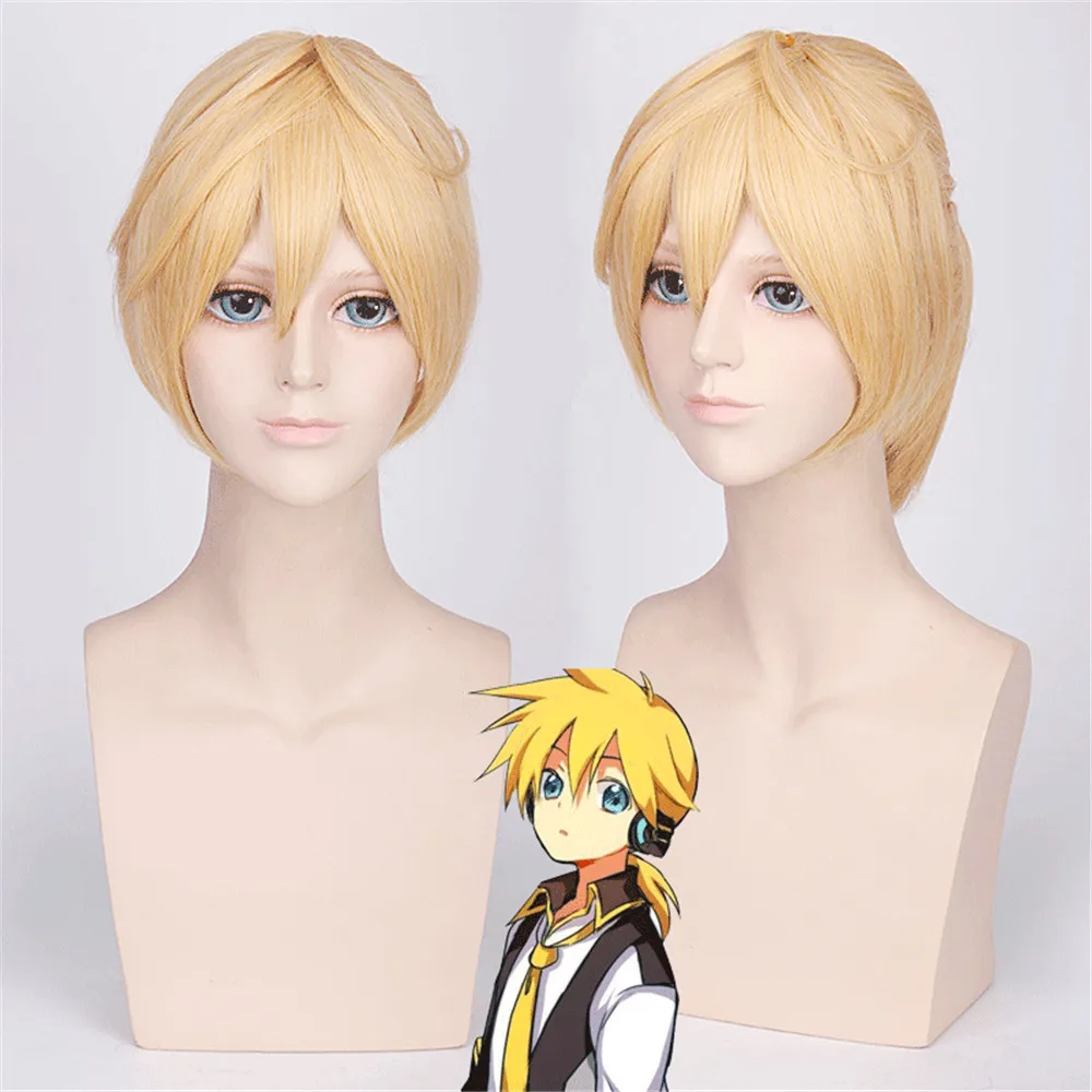 Vocaloid Kagamine Len Rin высококачественный парик для косплея термостойкие синтетические
