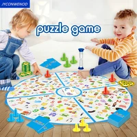 montessori puzzle education game kid detectives looking chart board develop childrens brain training observation reaction