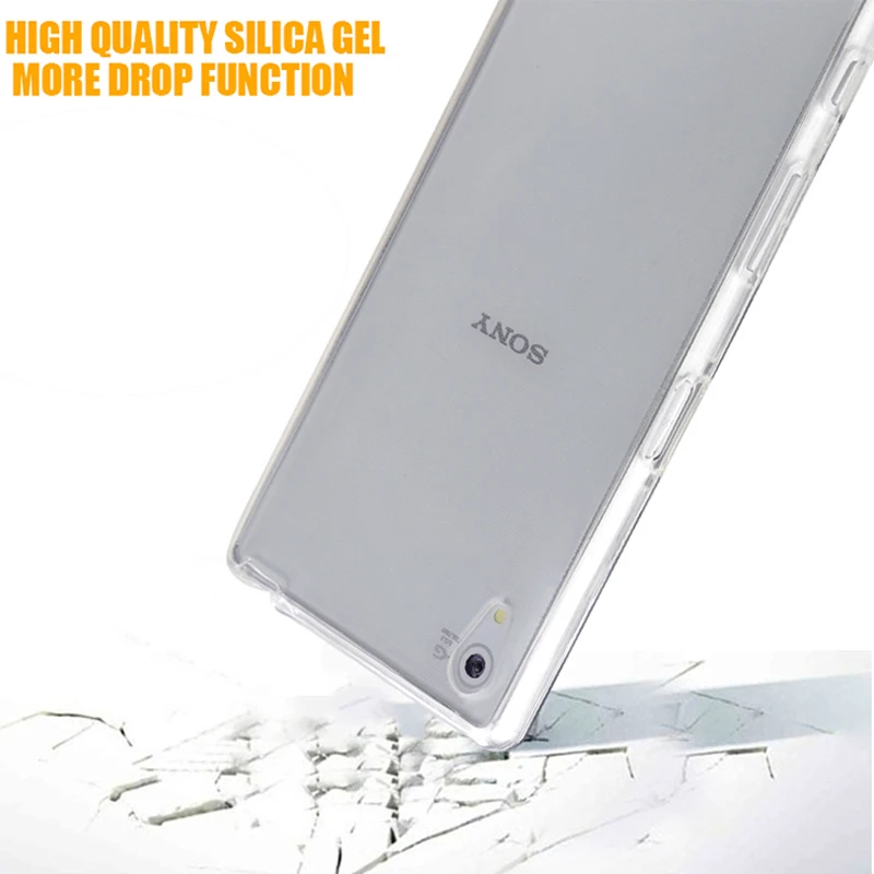 Защитный Мягкий ТПУ чехол для Sony Xperia Z3 Z5 Compact mini PLUS premium XA C4 C5 M4 M5 x performance|clear case|case