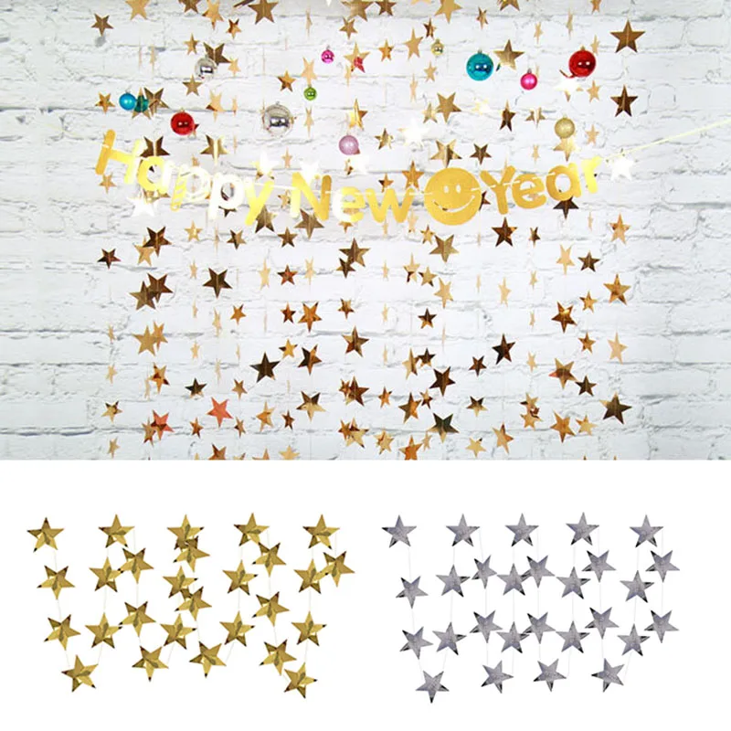 4 м бумажные гирлянды для дня рождения занавески свадьбы вечеринки украшения