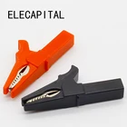 Распродажа 2 шт. тестовый зажим для батареи 55 мм HV зажим типа крокодил для банановой вилки 4 мм мультиметр ручка кабель зонды крокодил зажим