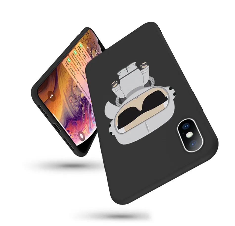 Чехлы Ottwn с мультяшным буквенным принтом для iPhone X XR Xs Max, мягкий Ультратонкий чехол из ТПУ для iPhone 6 6 S 7 8 Plus 5 5S SE