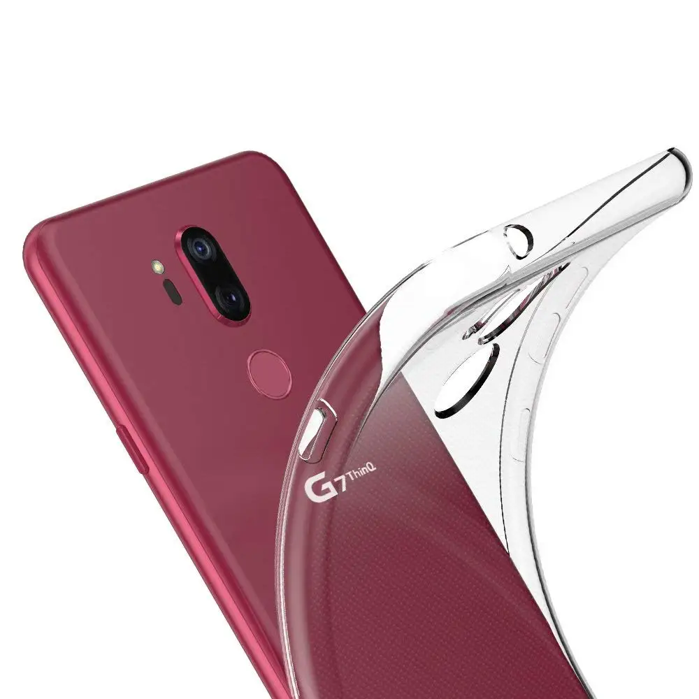 Чехол для LG G6 G7 ThinQ Силиконовый прочный прозрачный чехол бампер из ТПУ мягкий Plus +