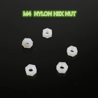 20pcs yt420 m4 nylon hex nut nylon nut plastic hexagonal nut plastic screw nut free shipping